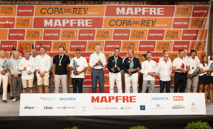 I vincitori della 43ª Copa del Rey MAPFRE premiati da re Felipe