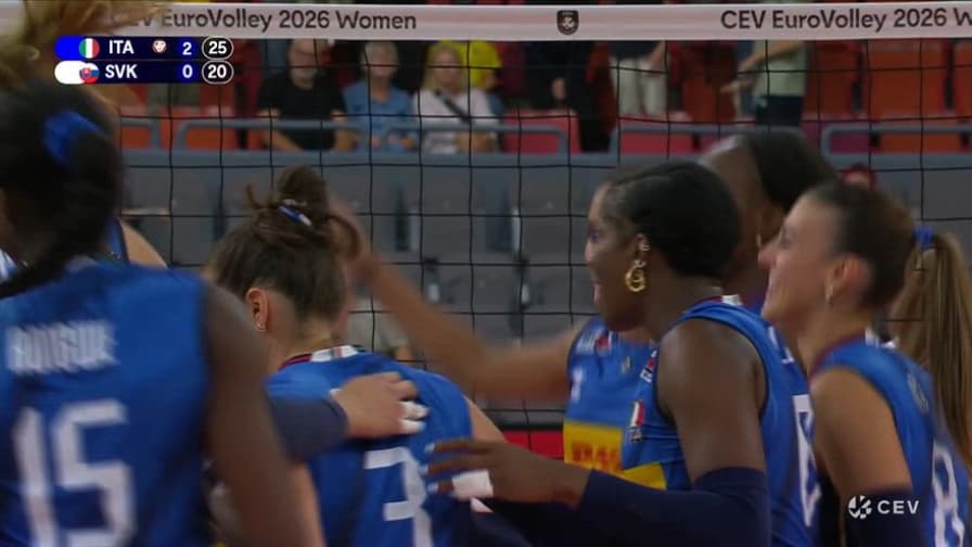 Eurovolley, Italia-Slovacchia 3-0: gli highlights