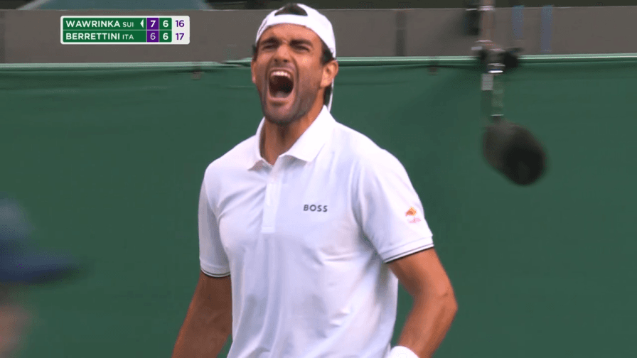Berrettini batte Wawrinka dopo 4 tie-break: highlights Wimbledon