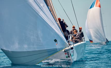 Melges 32, Sferracavallo: Farfallina vola con venti leggeri