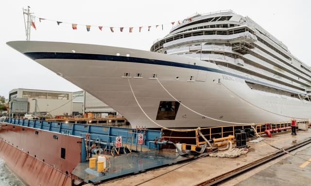Fincantieri: varata ad Ancona la Viking Astrea, la nave-simbolo dell'idrogeno