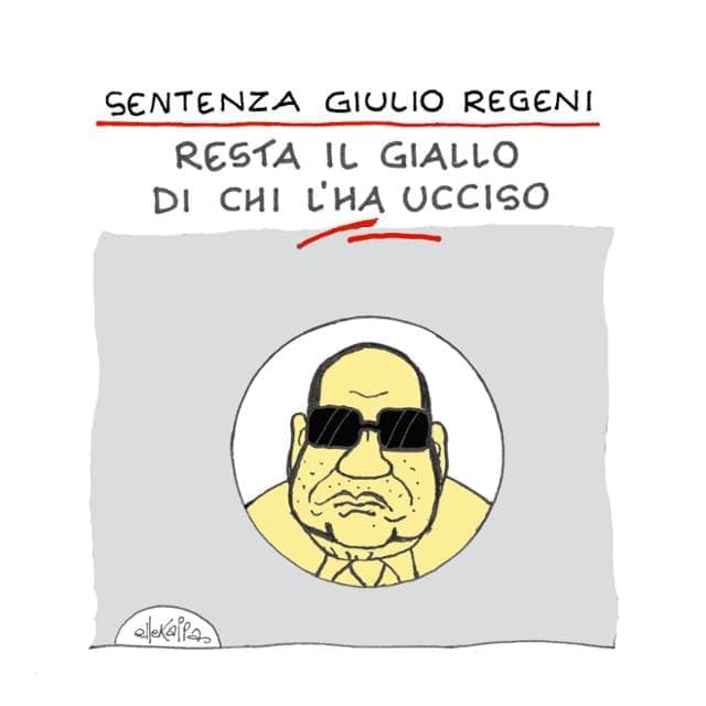 Regeni, la sentenza e il giallo: la vignetta di Ellekappa