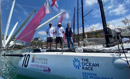 Genova protagonista al Marina Militare Nastro Rosa Tour con il team The Ocean Race