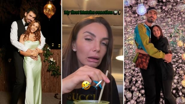 Elettra Lamborghini festeggia l'anniversario con Afrojack provando il the matcha: la reazione