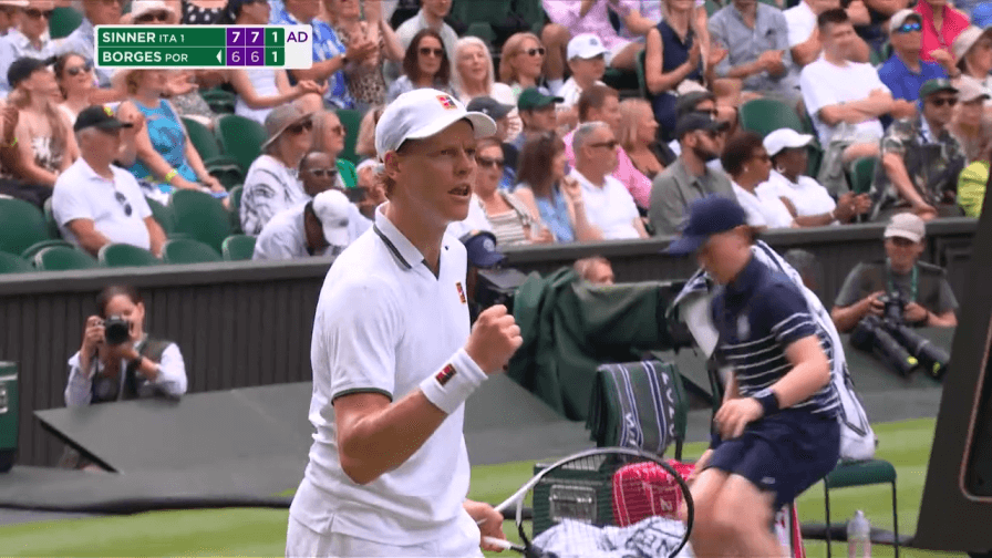 Wimbledon, Sinner danza sull'erba: gli highlights della vittoria su Borges