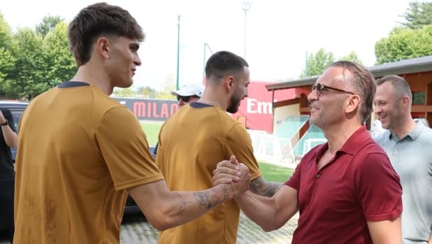 Cardinale, notte a Milanello, come Berlusconi. Poi saluti e via (non in elicottero...)