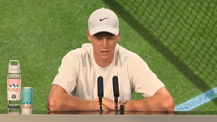 Wimbledon, Sinner: "Abbiamo cambiato qualcosa per il caldo"