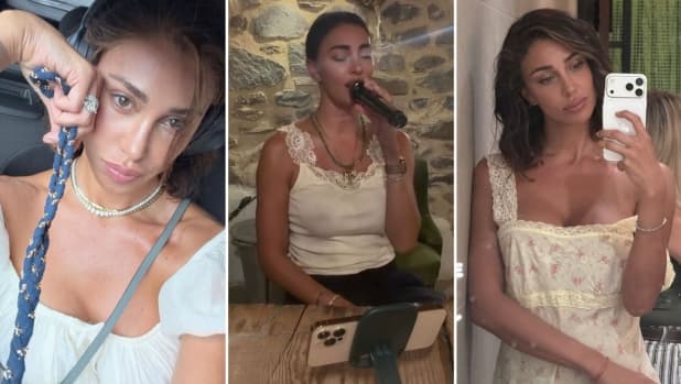 Belen canta con il padre senza reggiseno e scoppia la polemica: "Ma non ti senti a disagio?"