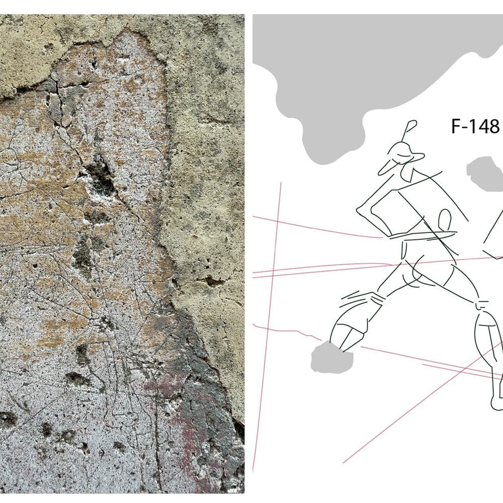Dopo 2000 anni riemergono i graffiti sui muri di Pompei