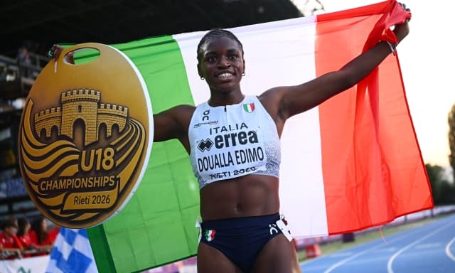 Doualla da impazzire! Oro agli Europei U18 con 11"14 nei 100, è la seconda prestazione italiana di sempre