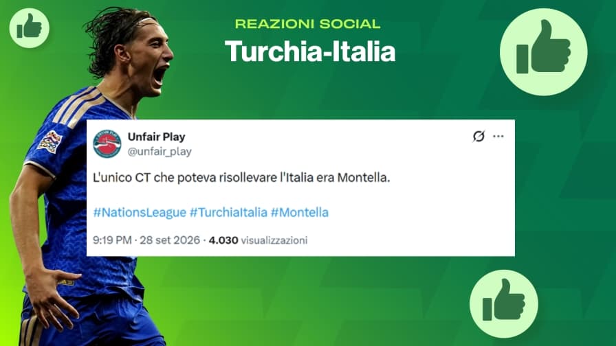 Turchia-Italia, reazioni social: “Pio Esposito come Aldo Baglio”