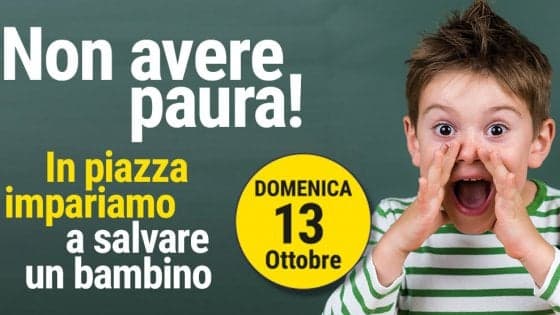 600 istruttori in piazza per insegnare le manovre che salvano la vita