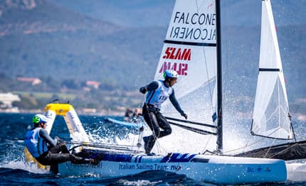SOF de voile a Hyères 2023: primo giorno con raffiche fino a 25 nodi