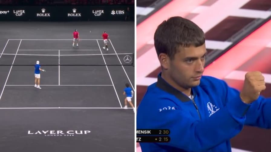 Alcaraz/Mensik-Bublik/Fritz: highlights Laver Cup