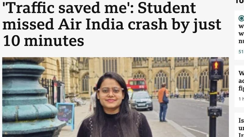 Aereo precipitato in India, la studentessa ‘miracolata’: “Sono viva grazie al traffico”