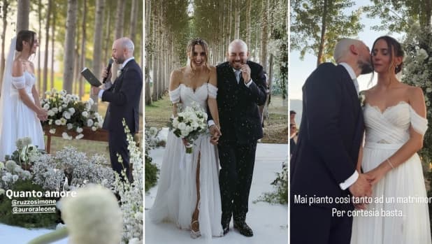 Aurora Leone e Simone Ruzzo, il grande 'sì' a San Leucio: "È stato un giorno meraviglioso"
