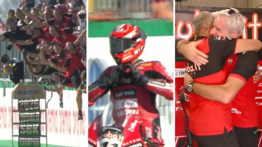 Bulega campione del mondo in Superbike! L'emozionante momento del finale trionfante