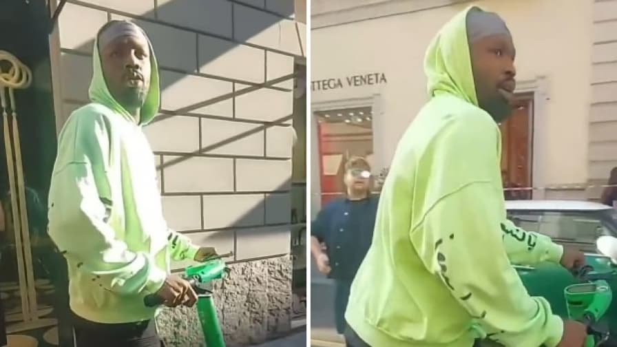 Marcus Thuram sfotte Leao e poi sfreccia in monopattino