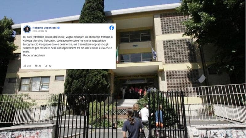 Vecchioni sul prof del Vivona sotto inchiesta per la lettera agli alunni su Gaza: “Ora consapevoli”