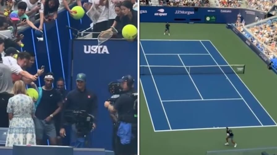 Federer e Musetti insieme sul campo: l’ingresso e i gli scambi fanno impazzire i tifosi