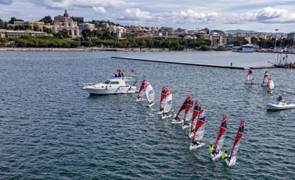 Fabio Serra e Svyatoslav Yasnolobov i vincitori della Coppa dei Campioni OpenSkiff