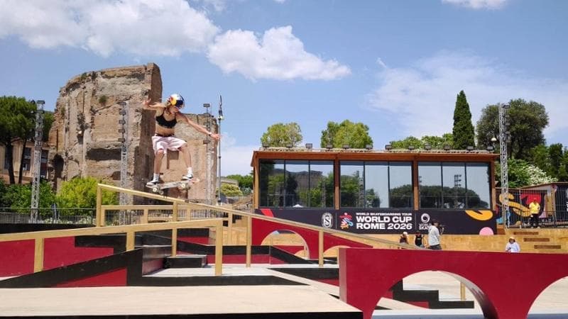 Hip-hop e acrobazie, tutti pazzi per lo skate con vista Colosseo