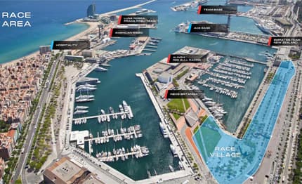 America's Cup: definite le aree di regata a Barcellona