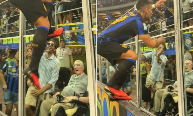 Lautaro segna, vince e si arrampica davanti a un amico speciale: la storia dietro la foto-cult di Inter-Napoli