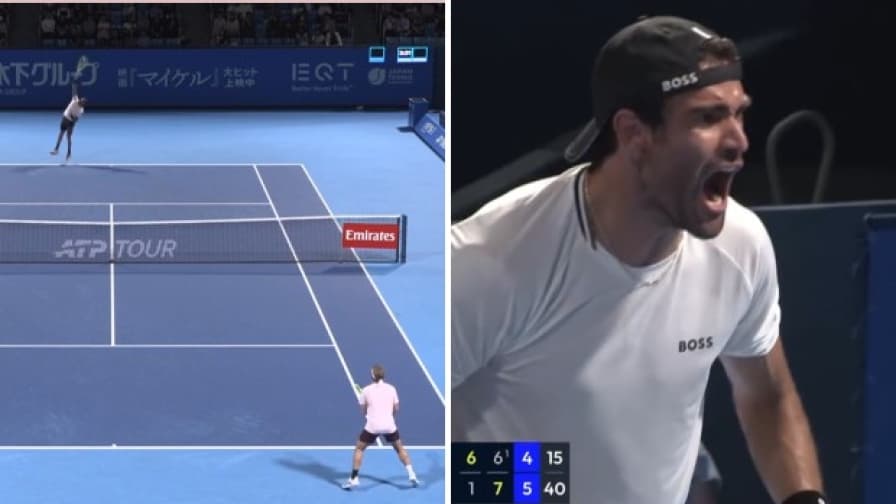 Berrettini-Davidovich Fokina, highlights Atp Tokyo: il servizio dell'azzurro è spaventoso