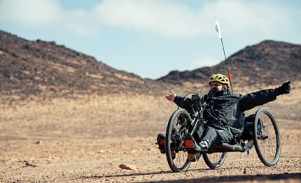 3000 Km. in handbike nel deserto dell'Arabia Saudita