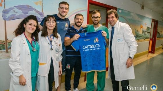 A tifare Italrugby anche piccoli pazienti Oncologia Gemelli