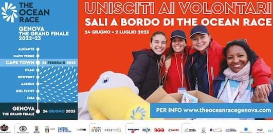 The Ocean Race: iscrizioni aperte per i volontari al “Grand Finale” di Genova