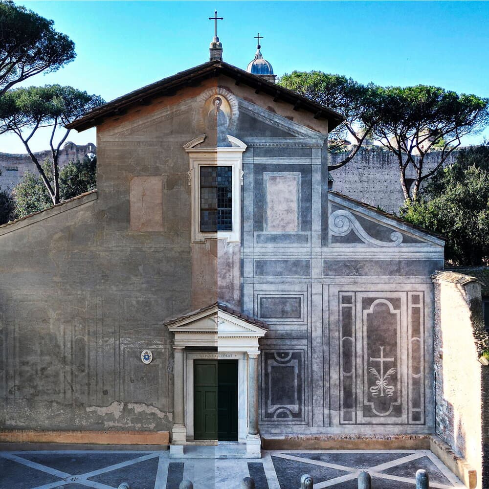 Chiesa dei Santi Nereo e Achilleo, come appare dopo il restauro