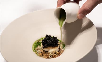 Cambusa: sogliola, lenticchie e beurre blanc