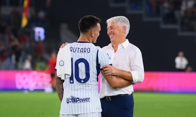 Roma-Inter e l'abbraccio tra Gasp e Lautaro: ecco cosa si sono detti