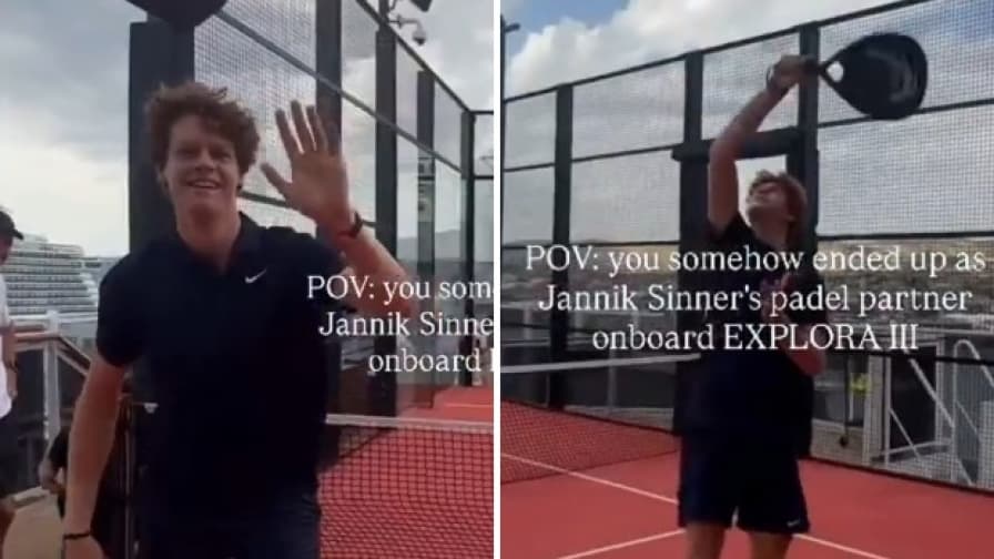 Jannik Sinner in versione padel: il video incuriosisce tutti