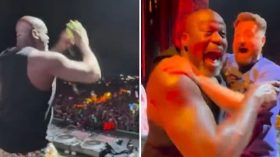 Shaq fa una magia: canestro durante un dj set direttamente dal palco!