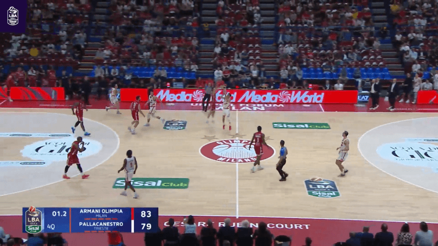 Trieste fa tremare l’Olimpia fino alla fine, ma Milano non cade: gli highlights dell’83-79