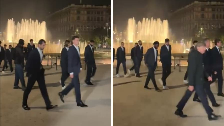 Nuovo San Siro, l'arrivo dei calciatori di Inter e Milan al Castello Sforzesco