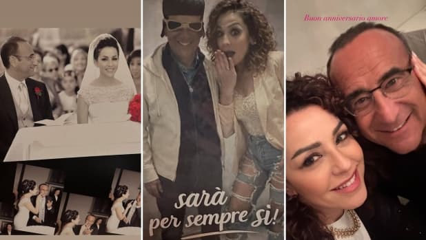 Carlo Conti e Francesca Vaccaro festeggiano 14 anni di matrimonio: la foto inedita