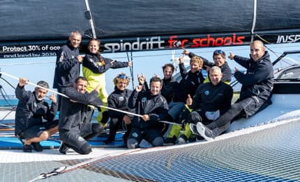 Yann Guichard e Dona Bertarelli all'assalto del Jules Verne Trophy