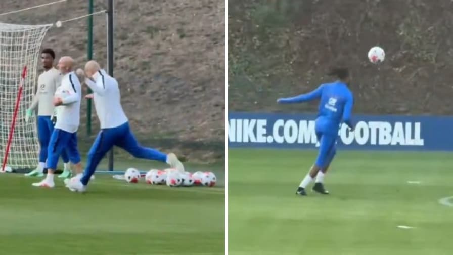 Zidane piede d'oro: i cross in allenamento sono tutti perfetti! E Olise fa il giocoliere...