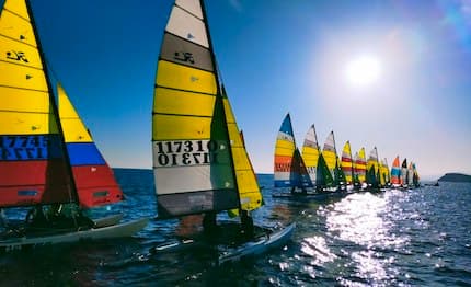 Un'unica prova conclusa e solo per la classe Nacra 15 nella prima giornata della Nazionale di Cagliari