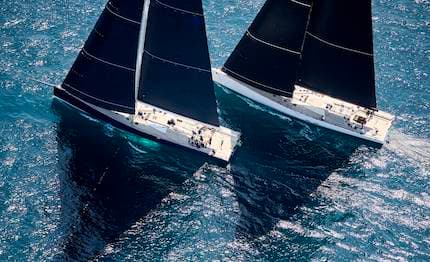 Prima giornata di prove inshore per la flotta di 184 yacht della Rolex Giraglia 70