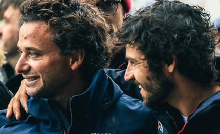 Ambrogio Beccaria e Alberto Riva insieme alla Med Max