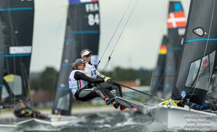 2022 Campionati Europei 49er, 49erFX, Nacra 17: Germani – Bertuzzi salgono al quinto posto